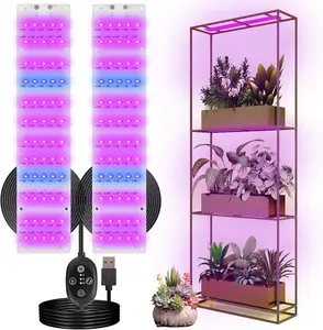 Grow Light for Indoor Plants, USB LED Grow Lamp, Waterproof Grow Light with 3/6/12H Timer Switch for Indoor Plants Seeding Veg Flower Growing Lamp FenglinWisdom