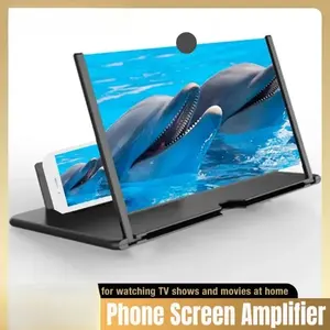 Screen Magnifier Amplifier HD New Phone Holder Screen Amplifier Video Phone Amplifier Screen Phone Projector for All Smartphones