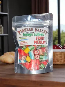 Pioneer Valley Fruit Medley Image Lollies, Candy Snack Candies Sweet Lollipop Bonbon