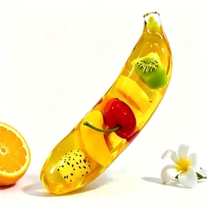 Fruit Squeeze Tube Sensory Toy, Non-Toxic Soft Gel Fidget Toy with Fruit Beads, Portable Stress Relief and Anxiety Relief Toy for Office, School, Home