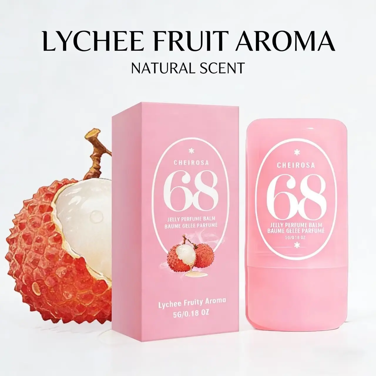 Cheirosa Solid Perfume Set for Women, 3-Pack 5g Jellies, Viral Tiktok Fragrance, Van/caramel/lychee Scents, Floral Sweet Fruity, Floral Fruit Gourmand, Ideal for Layering