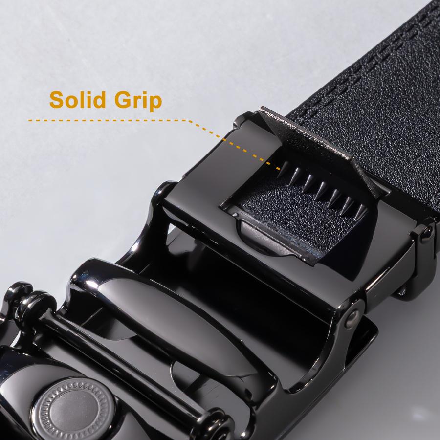Ailisus Mens Belt Leather Easy Release Ratchet Belt for Business Casual Dress Belt with Adjustable Buckle For Mens Festival Gift SpringStatements