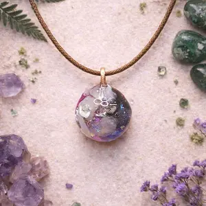 Dainty Sacred Heart Collection Piezoelectric Braided Cord Necklace Healing Energy All Day