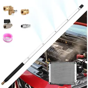 24 Inch  Washer Wand for  Radiator Cleaning Tools, Dual-Use Radiator Cleaner Wands for  Washer &  Air Pump Flush   Radiator Power Washer Wand with 4 Nozzle Tips