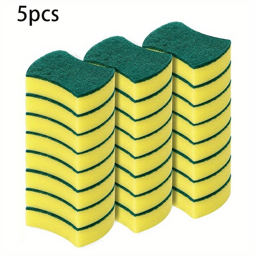 5/10/20pcs Kitchen Cleaning Sponges, Dishwashing Cloths, Multifunctional Cleaning Sponges, Household Cleaning Double-Sided Cleaning Cloths, High-End Kitchen Dishwashing Sponges, Durable Anti-Scraping Sponges, Super Absorbency, Cleaning Supplies