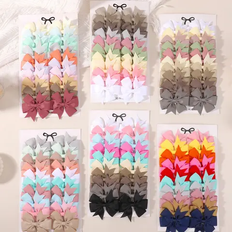 Boho Bow Hair Clip Barrettes Set of 20, Casual Daily Headwear Accessories for Girls, Cute Hair Clips, Fun Hair Clips, Versatile Hair Clips