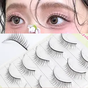 5 Pairs Japanese Korean False Eyelashes, Soft Natural Look, Reusable Design, Perfect for Daily Wear, Enhance Eye Charm