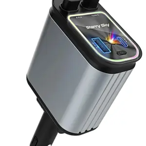 Retractable Car Charger 120W USB-C Fast Charging PD3.0, iPhone car Charger Adapter, Car Travel Essentials, Compatible with  Samsung, Tesla, Car Gifts