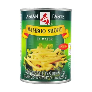 ASIAN TASTE Bamboo Shoots Strips 540g - Ready to Cook for Hot Pot, Salads & Stir-Fries - Premium Quality, Natural Flavor