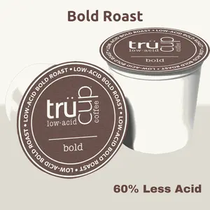 trücup Low-Acid Bold Roast Single-Serve K Cups - 48 Count