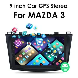 Hizpo 2din Autoradio Hizpo 9'' Intelligent Systems CarPlay Android Auto Radio for Mazda 3 2010 -2013 Car Multimedia GPS