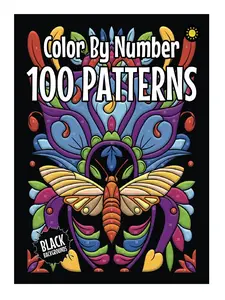 100 Patterns Color By Number for Adults (Black Backgrounds): The Best 100 Color By Number Pattern Designs for Adults Relaxation