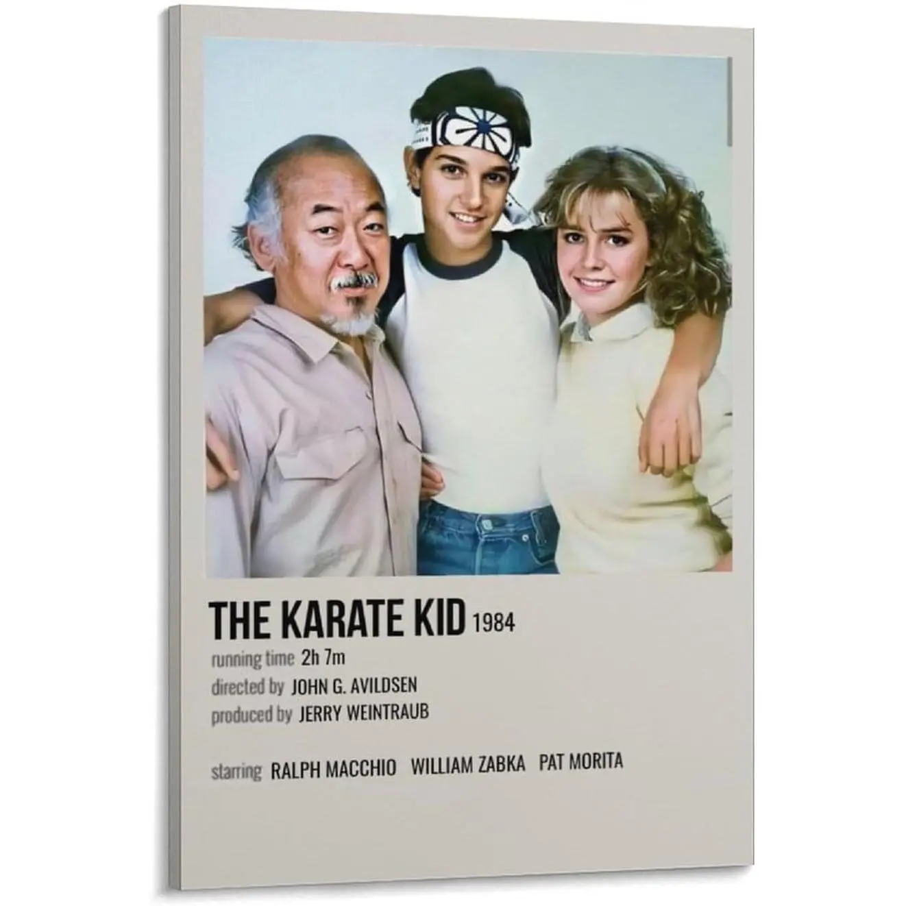 The Karate Kid Classic Action Movie Vintage Art Poster Ralph Macchio (13) Painting On Canvas Wall Art Poster Scroll Picture Print Living Room Walls Decor Home Poster