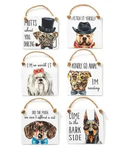 Metal Dog Wall Sign