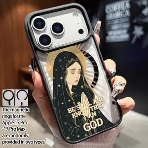 Magnetic Ring Phone Case, Ultra Transparent Acrylic Anti-Drop Cover, Compatible with Samsung Galaxy a Series & Apple iPhone Models