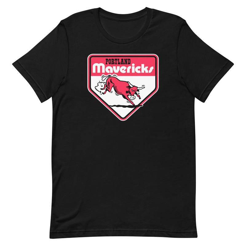Portland Mavericks Baseball Black Graphic Tee Shirt Unisex t-shirt