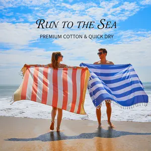 Turkish Beach Towel, Sand-Resistant, Soft, Comfortable, Absorbent for Vacation, Camping,Durable beach towel