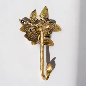 Brass Butterfly Hook - Antique Brass