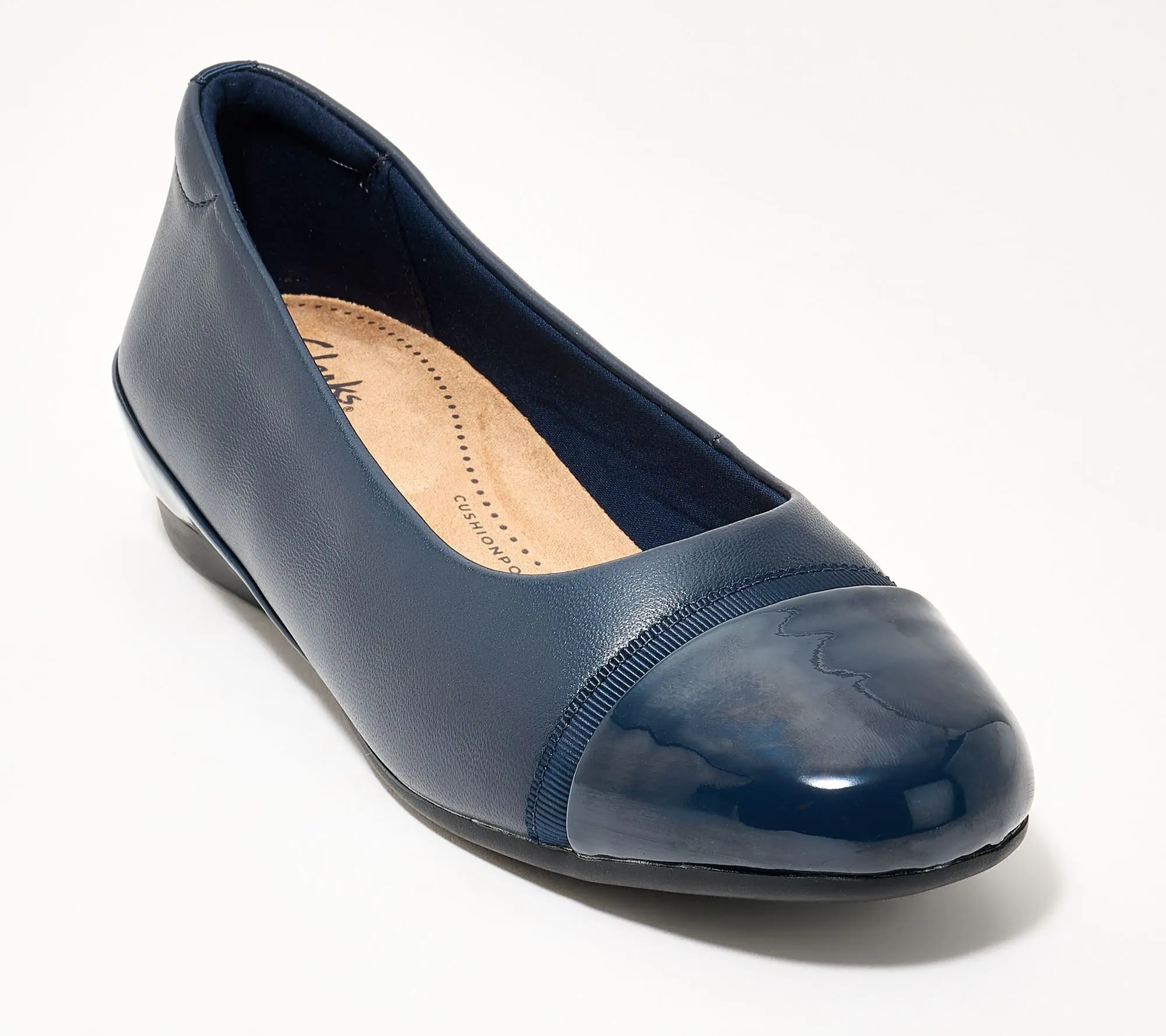 Clarks Collection Leather Flats- Cathrynn Dusk Clarks Collection Leather Flats- Cathrynn Dusk