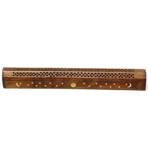 Long Garden Stick 18" Coffin Incense Burner