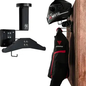 OneTigris Motorcycle gear Wall Mount – Wooden Gear Rack Display for Football, Ski Gear – Perfect Gift for Men