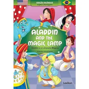 USED Book - Aladdim And The Magic Lamp - Aladdin E A Lâmpada Mágica by Marisa Amaral (Flexibound)