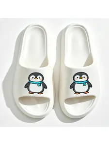 Ultra-Soft Thickened EVA Material Home Slippers/Sandals for Men And Women, Cute Penguin Pattern, High Quality And Comfortable, Lightweight And Breathable. Whether at Home, in The Bathroom, Or Traveling, It Offers a Cloud-Like Soft Experience