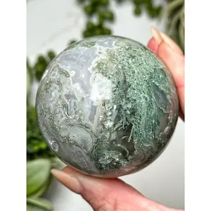 Moss Agate Sphere - #4