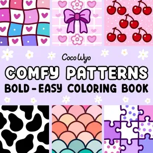 Comfy Patterns: Coloring Book for Adults and Kids, Bold and Easy, Simple and Big Designs for Relaxation Featuring Lovely Cozy Pattern and Mandala (Bold & Easy Coloring) Paperback – May 4, 2024