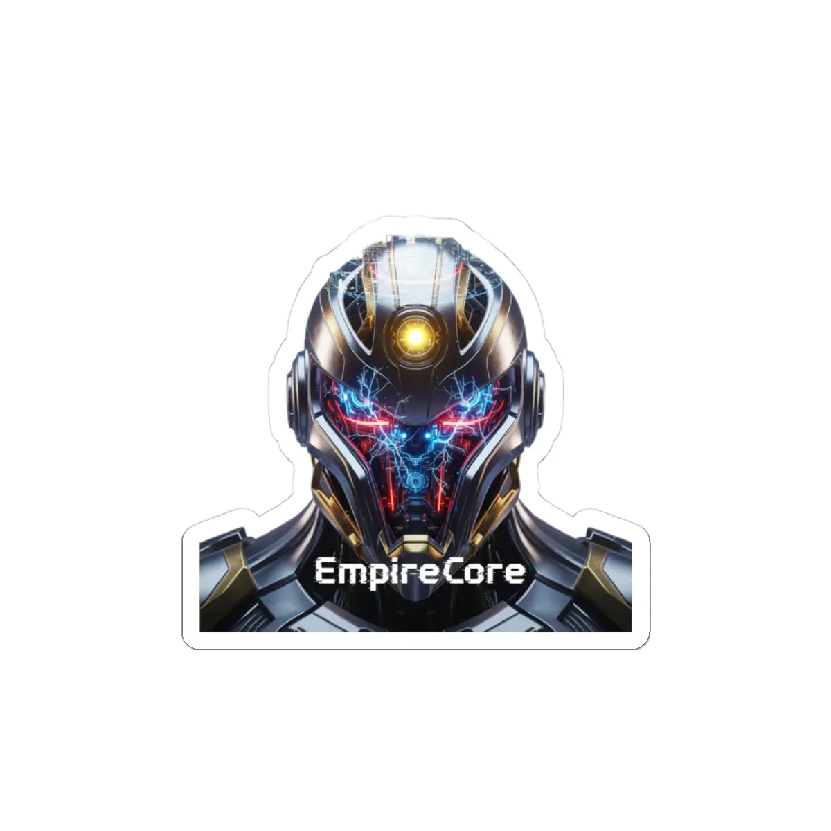 Empire Core Robot Aesthetic Sticker |