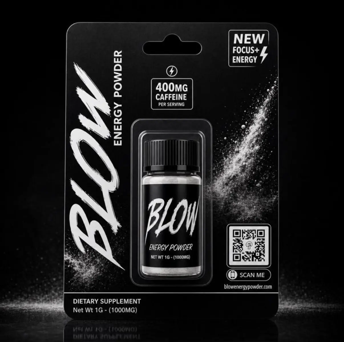 Blow Energy Powder - 400MG Caffeine Preworkout Energy Boost