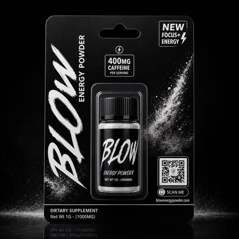 Blow Energy Powder - 400MG Caffeine Preworkout Energy Boost