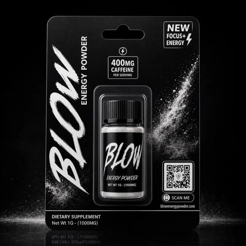 Blow Energy Powder - 400MG Caffeine Preworkout Energy Boost