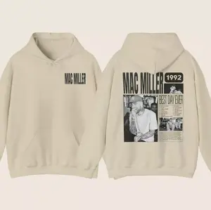 Mac Miller Best Day Ever Hoodie, Mac Miller Swimming Hoodie, Swimming Mac Hoodie Casual Comfort Tops Cotton Menswear Casual Comfort Long Sleeve