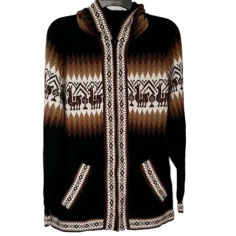 Sueter peruano Unisex. Size L/Xl Cotton Casual Long Sleeve Menswear Tops
