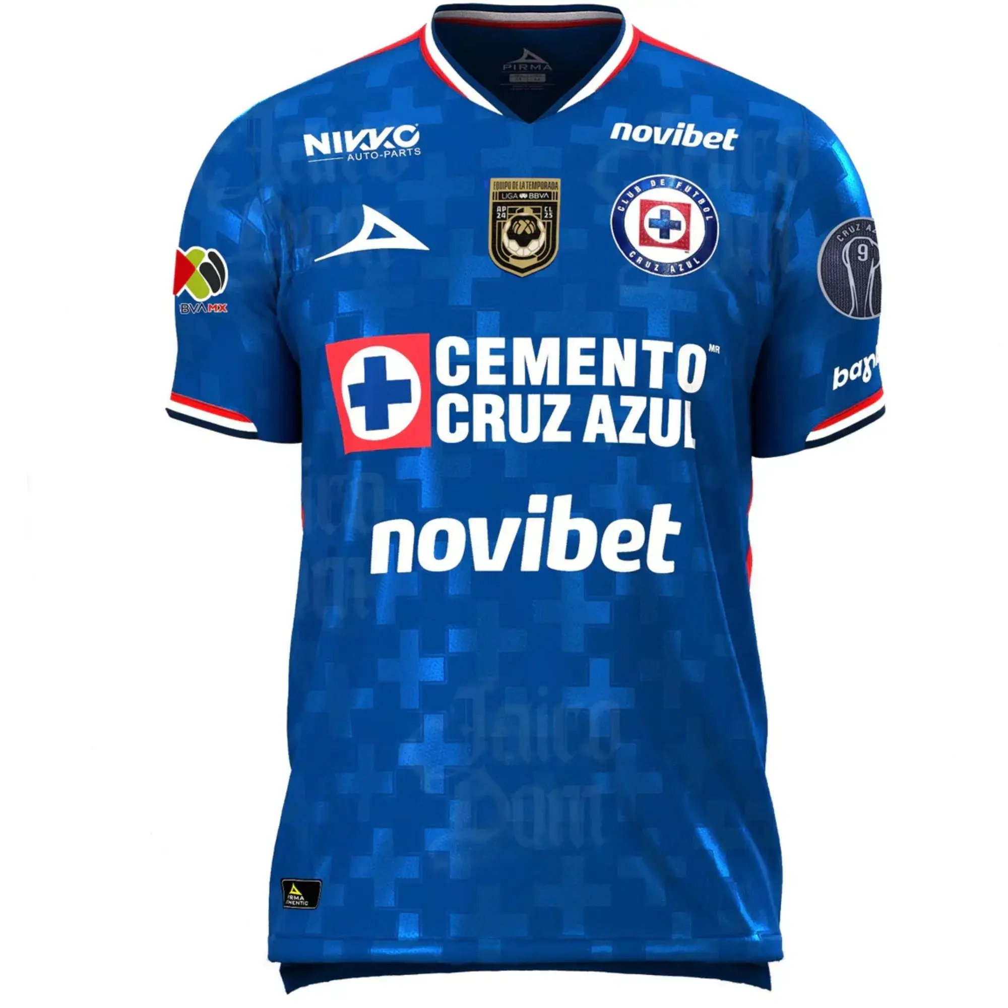 Cruz Azul Home Jersey 25 26 Shirt, Men's Soccer Jersey, Gift For Him - Unisex Performance Football Jersey, Breathable Quick Dry Soccer Shirt for Gym Training Match Fitness Outdoor Sports