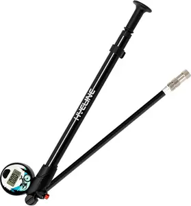 Hycline Shock Pump for Mountain Bike, High Pressure 300 Psi for Front Fork and Rear Bicycle Suspension Air Pump with Gauge Fits Schrader & Presta Tire Valve