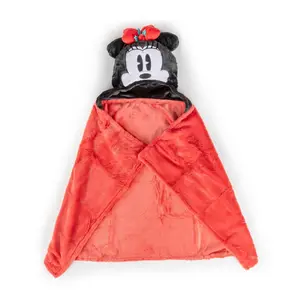 Minnie Mouse Christmas Hooded Blanket