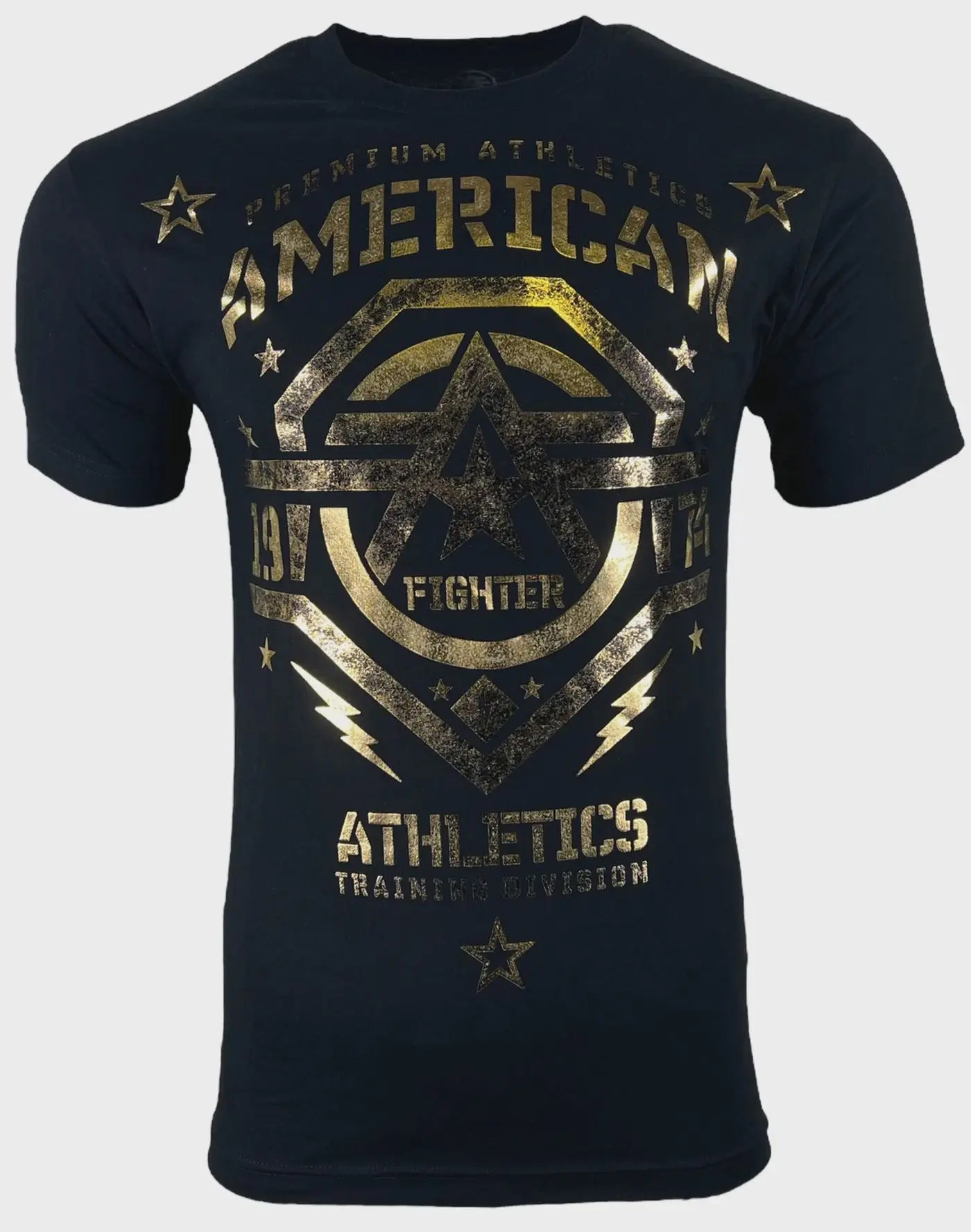 American Fighter Men's T-shirt New Mexico Black Athletic MMA Black All Print POLYESTER Shirt Menswear Top