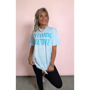 Blue On Blue Acid Washed TTB Graphic Tshirt