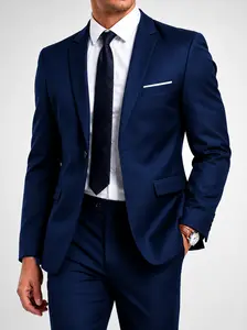 Men's Slim Fit 2 Piece Suit Business Wedding Formal Blazer Pants Set