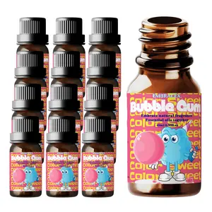12pc 10ML Bubble Gum Essential Oils, Food Grade Fragrance Oil, Scented Home Fragrance, Home Aromatherapy, Humidifier Diffuser, DIY Soap Candle Bath Car Air Freshener
