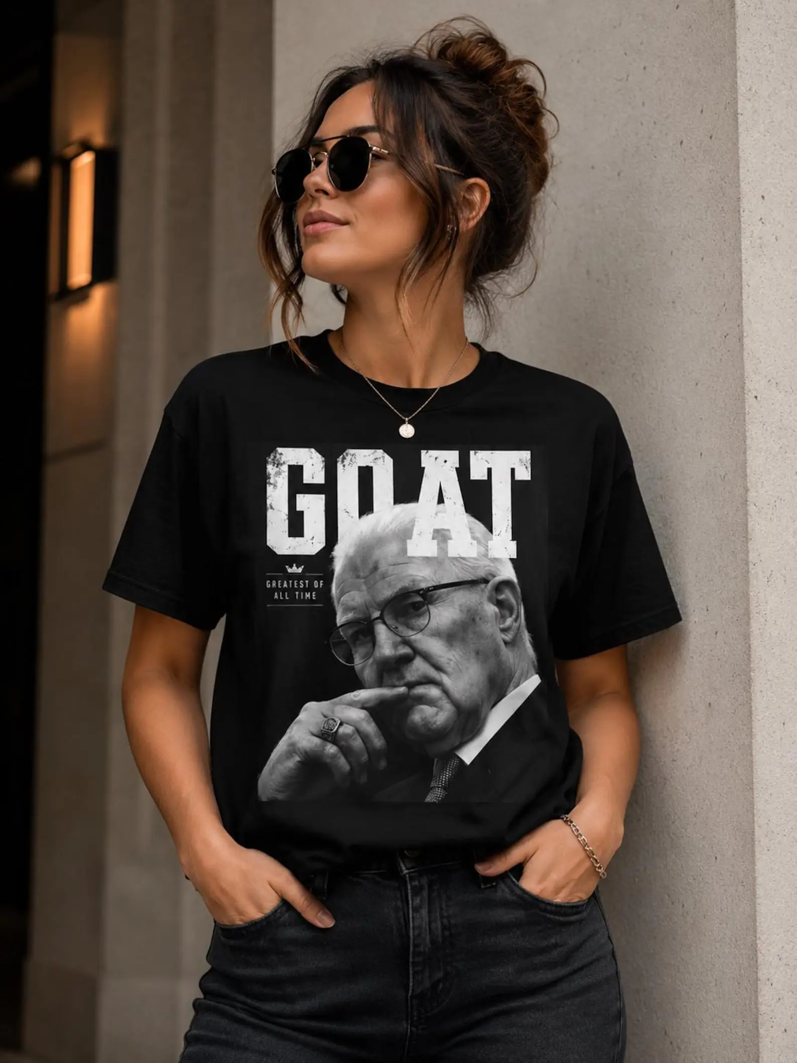 GOAT Kevin Reddington portrait tee, vintage photo graphic tee