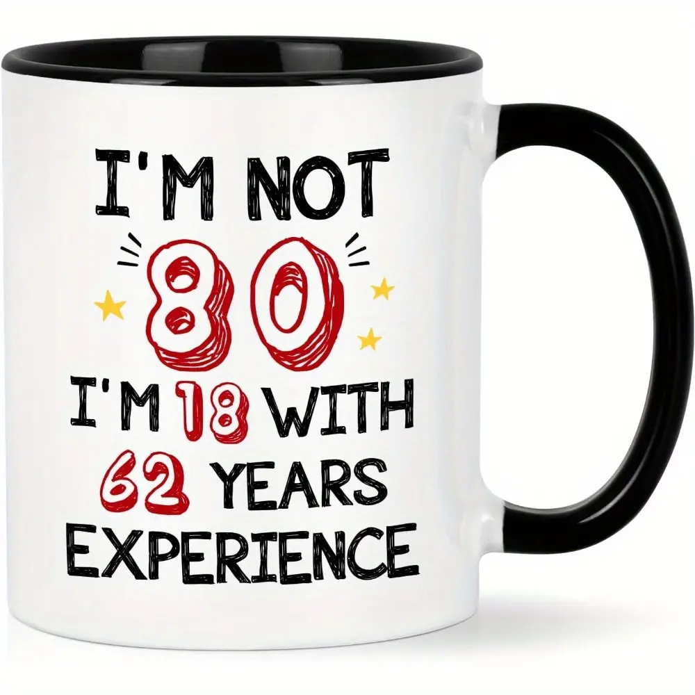 80th Birthday Gifts for Women Men, I'M Not 80 Mug, Best 80th Birthday Gifts  for
