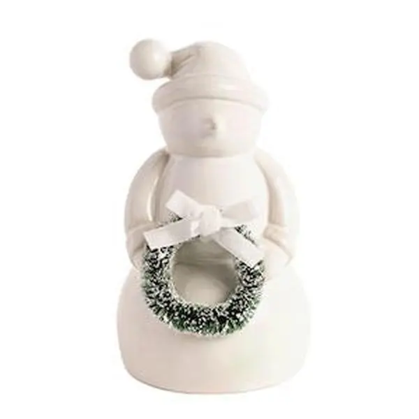 Small White Ceramic Snowman