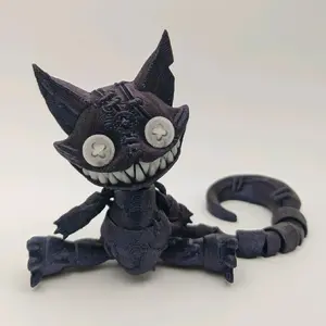 Creepy Cheshire Cat | Voodoo Doll | Glow in the Dark bedroom decorative Articulated 3D desk buddy