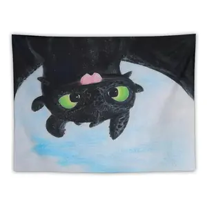 Toothless Upside Down Flight Tapestry for myself Tapestry for Bedroom, College Dorm and Home Decor 60"x40", Funny Meme Wall Tapestries for Boy Girl Birthday Gifts