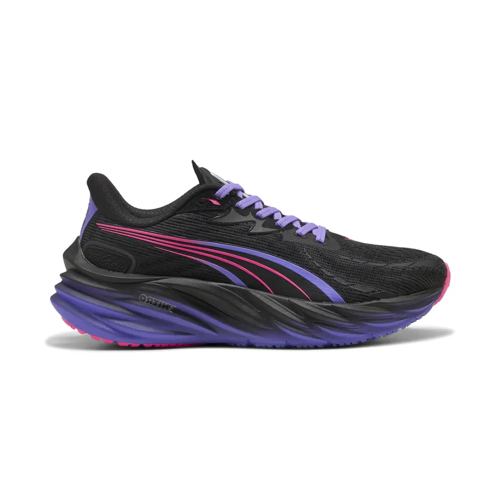 PUMA Womens Velocity Nitro 4 Digitokyo Lace Up Running Sneakers Shoes Performance - Black, Purple