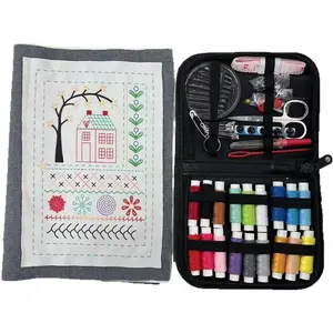 New Embroidery Book Kit - 106 Illustrated Patterns with 86-Piece Embroidery & Tutorials - Hand Embroidery Set for Adults, Beginners & DIY
