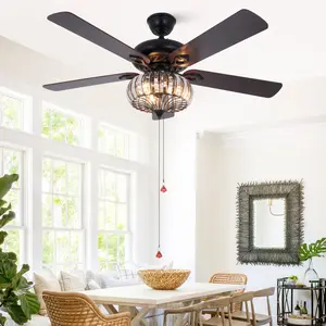 Ceiling Fans with Lamps Pull Switch Multi-Mode Control Easy Operation & Additional Lighting Options Exculde Bulb for Versatile Home Use